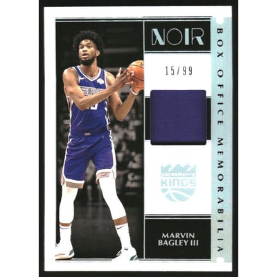 2019-20 Panini Noir Box Office Memorabilia #20 Marvin Bagley III
