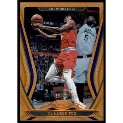 2020-21 Certified Mirror Orange #136 De'Aaron Fox
