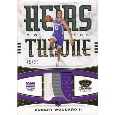 2020-21 Crown Royale Heirs to the Throne Materials Prime #23 Robert Woodard II