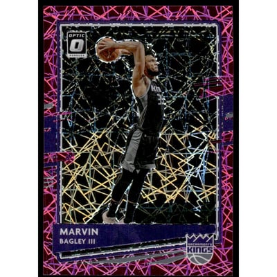 2020-21 Donruss Optic Pink Velocity #47 Marvin Bagley III