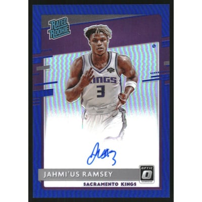 2020-21 Donruss Optic Rated Rookies Signatures Blue #194 Jahmi'us Ramsey