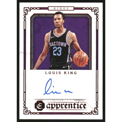 2020-21 Panini Chronicles Excalibur Apprentice Signatures Red #15 Louis King
