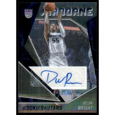 2020-21 Panini Chronicles Rookies and Stars Airborne Signatures #9 Delon Wright/99