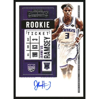 2020-21 Panini Contenders #112 Jahmi'us Ramsey AU RC