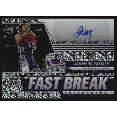 2020-21 Panini Mosaic Autographs Fast Break #65 Jahmi'us Ramsey