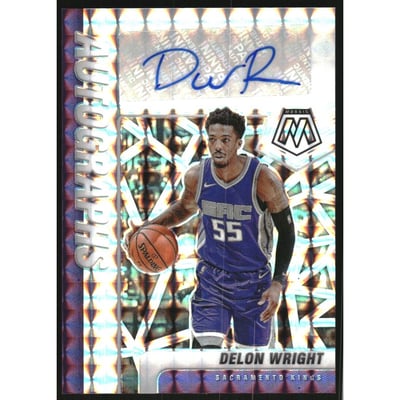 2020-21 Panini Mosaic Autographs Mosaic #34 Delon Wright