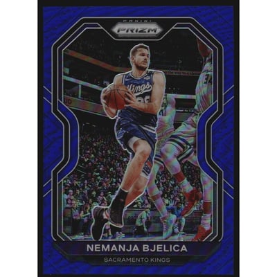 2020-21 Panini Prizm Prizms Blue #190 Nemanja Bjelica