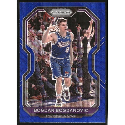 2020-21 Panini Prizm Prizms Blue Wave #27 Bogdan Bogdanovic