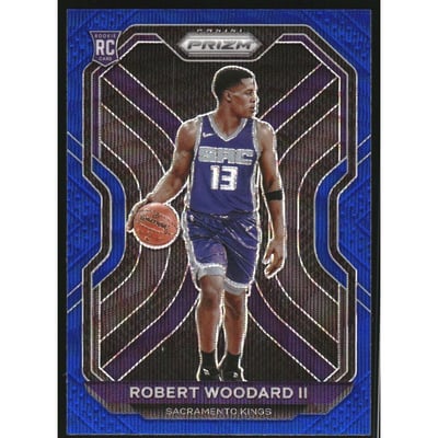 2020-21 Panini Prizm Prizms Blue Wave #281 Robert Woodard II