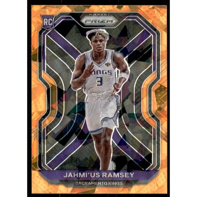 2020-21 Panini Prizm Prizms Orange Ice #263 Jahmi'us Ramsey