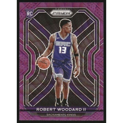 2020-21 Panini Prizm Prizms Purple Wave #281 Robert Woodard II