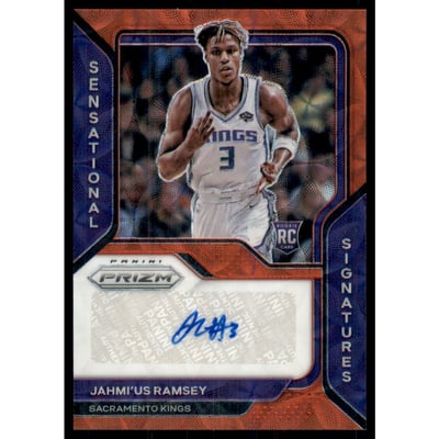 2020-21 Panini Prizm Sensational Signatures Prizms Choice #57 Jahmi'us Ramsey