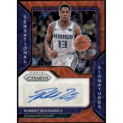 2020-21 Panini Prizm Sensational Signatures Prizms Choice #71 Robert Woodard II