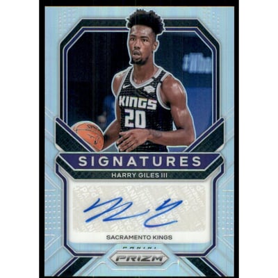 2020-21 Panini Prizm Signatures Prizms Silver #39 Harry Giles III