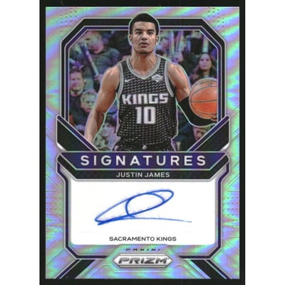 2020-21 Panini Prizm Signatures Prizms Silver #48 Justin James
