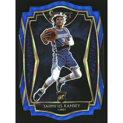 2020-21 Select Prizms Blue Die Cut #200 Jahmi'us Ramsey