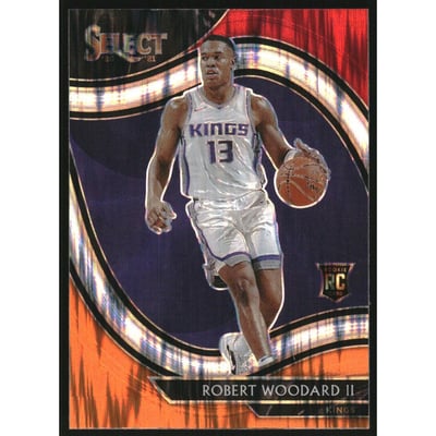2020-21 Select Prizms Red White Orange Flash #264 Robert Woodard II