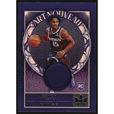 2021-22 Court Kings Art Nouveau Materials #9 Davion Mitchell