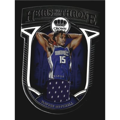 2021-22 Crown Royale Heirs to the Throne Materials #29 Davion Mitchell