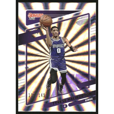 2021-22 Donruss Holo Laser #43 Tyrese Haliburton