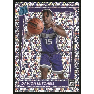 2021-22 Donruss Optic Fast Break Holo #155 Davion Mitchell