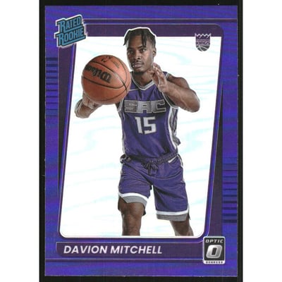 2021-22 Donruss Optic Purple #155 Davion Mitchell