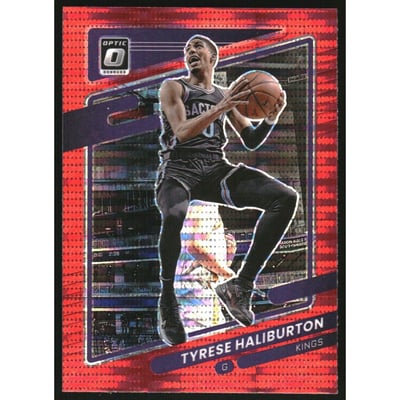 2021-22 Donruss Optic Red Pulsar #38 Tyrese Haliburton