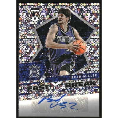 2021-22 Panini Mosaic Autographs Fast Break #52 Brad Miller