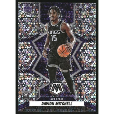 2021-22 Panini Mosaic Mosaic Fast Break Silver #269 Davion Mitchell DEB