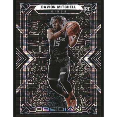 2021-22 Panini Obsidian Electric Etch Asia #159 Davion Mitchell