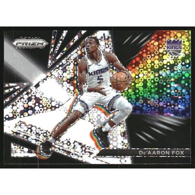 2021-22 Panini Prizm Prizmatic Fast Break #24 De'Aaron Fox