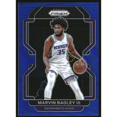 2021-22 Panini Prizm Prizms Blue #136 Marvin Bagley III