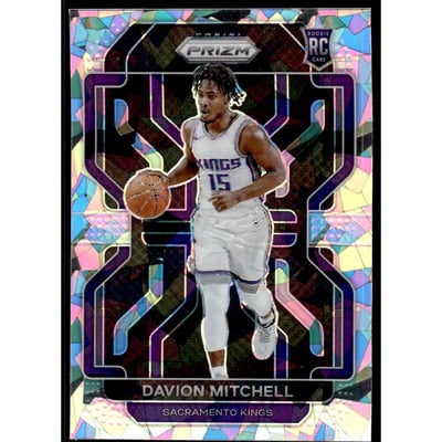 2021-22 Panini Prizm Prizms Ice #312 Davion Mitchell