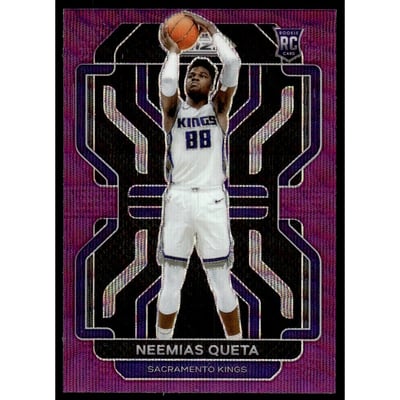 2021-22 Panini Prizm Prizms Purple Wave #316 Neemias Queta