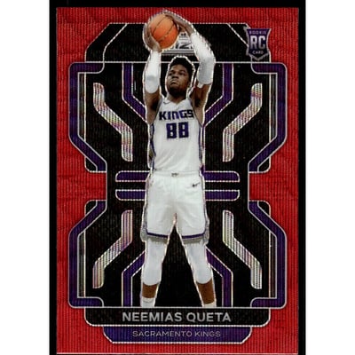 2021-22 Panini Prizm Prizms Ruby Wave #316 Neemias Queta