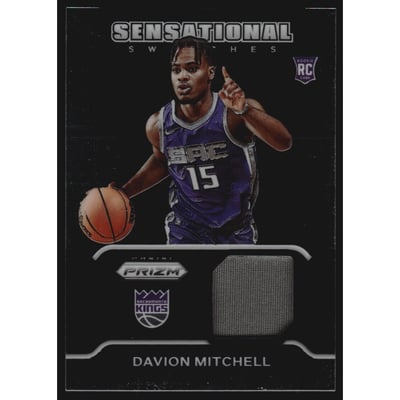 2021-22 Panini Prizm Sensational Swatches #69 Davion Mitchell