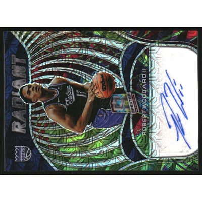 2021-22 Panini Spectra Radiant Signatures Meta #12 Robert Woodard II/25
