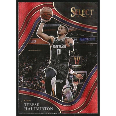 2021-22 Select Prizms Red Wave #235 Tyrese Haliburton