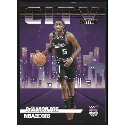 2022-23 Hoops City Edition Holo #20 De'Aaron Fox