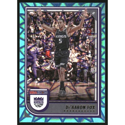 2022-23 Hoops Teal Explosion #157 De'Aaron Fox