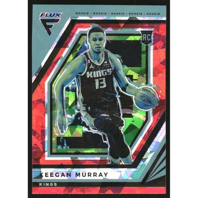 2022-23 Panini Flux Red Cracked Ice #228 Keegan Murray