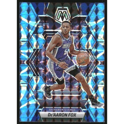 2022-23 Panini Mosaic Mosaic Reactive Blue #181 De'Aaron Fox