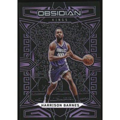 2022-23 Panini Obsidian Electric Etch Purple #108 Harrison Barnes