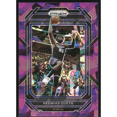 2022-23 Panini Prizm Prizms Purple Ice #121 Neemias Queta