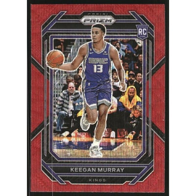 2022-23 Panini Prizm Prizms Ruby Wave #245 Keegan Murray