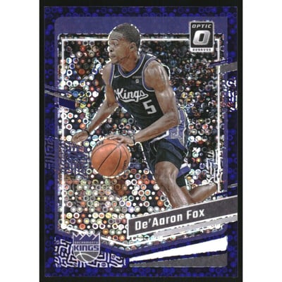2023-24 Donruss Optic Fast Break Purple #52 De'Aaron Fox