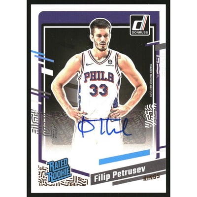 2023-24 Donruss Rated Rookies Signatures #297 Filip Petrusev