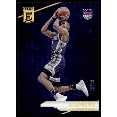 2023-24 Elite Blue #158 De'Aaron Fox