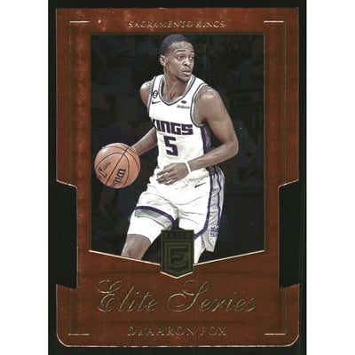 2023-24 Elite Elite Series Orange Die Cut #19 De'Aaron Fox
