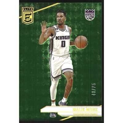 2023-24 Elite Neon Green #134 Malik Monk